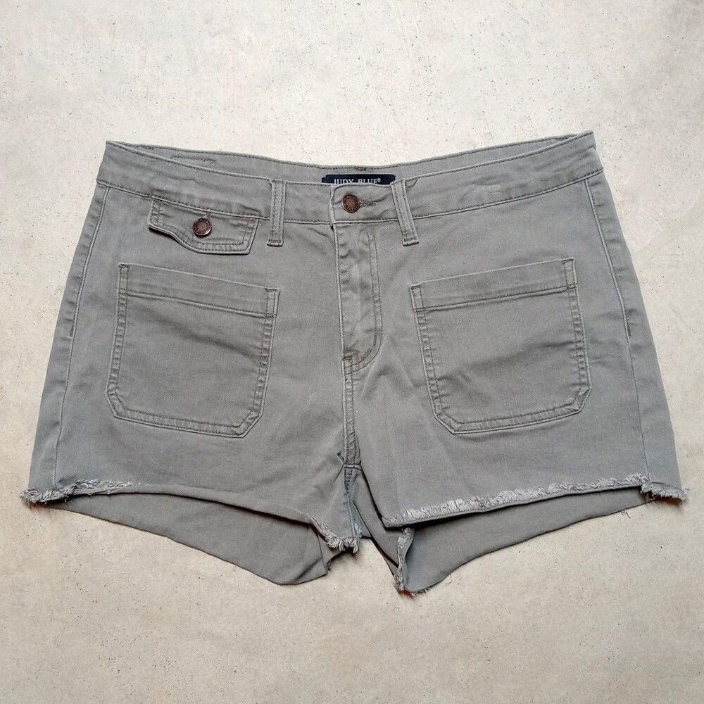 Judy Blue Cutoff Utility Shorts Women's Size 31 Flap Pocket JB1571-SF